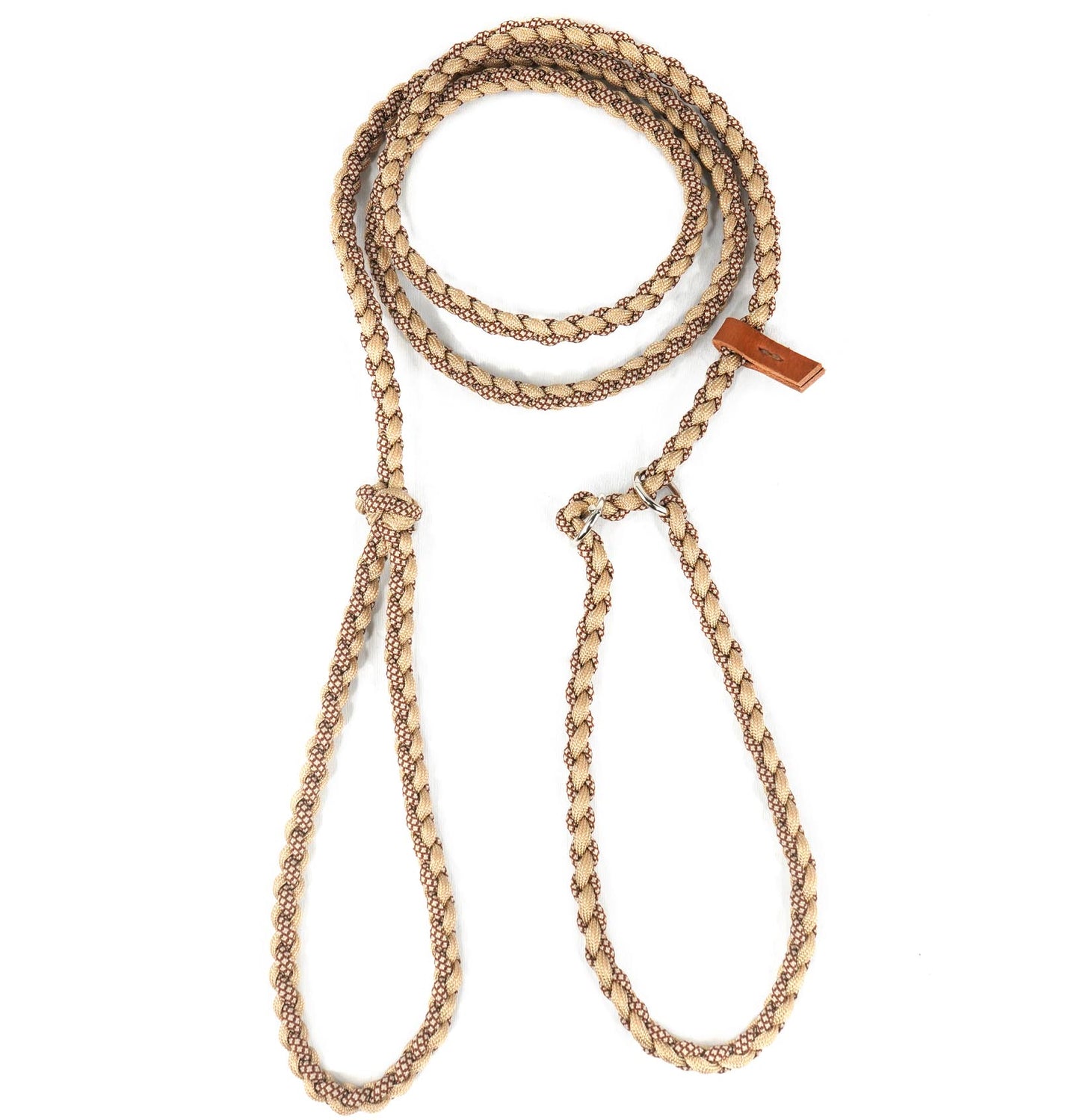 Flätat Retriverkoppel i Paracord 195cm