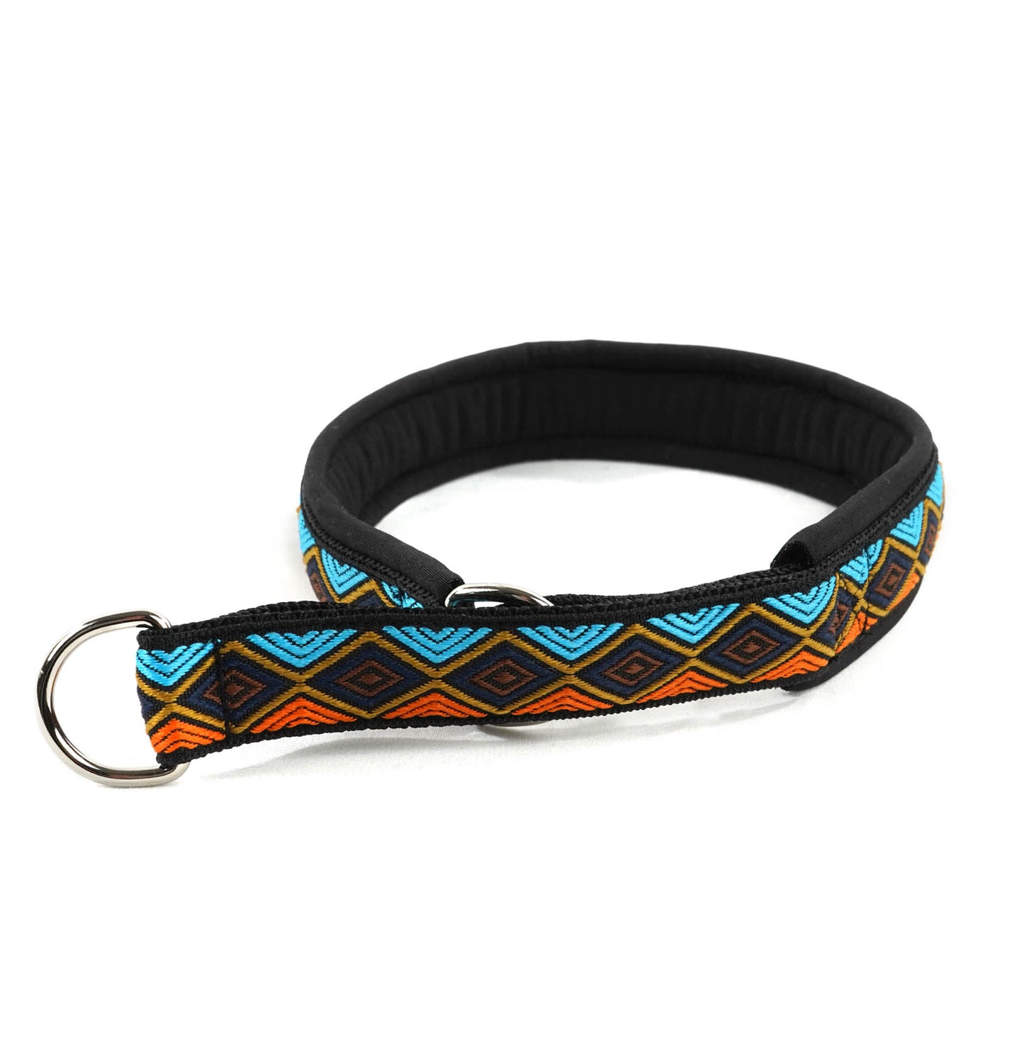 Mönstrat Hundhalsband - Halvstryp - Softshell