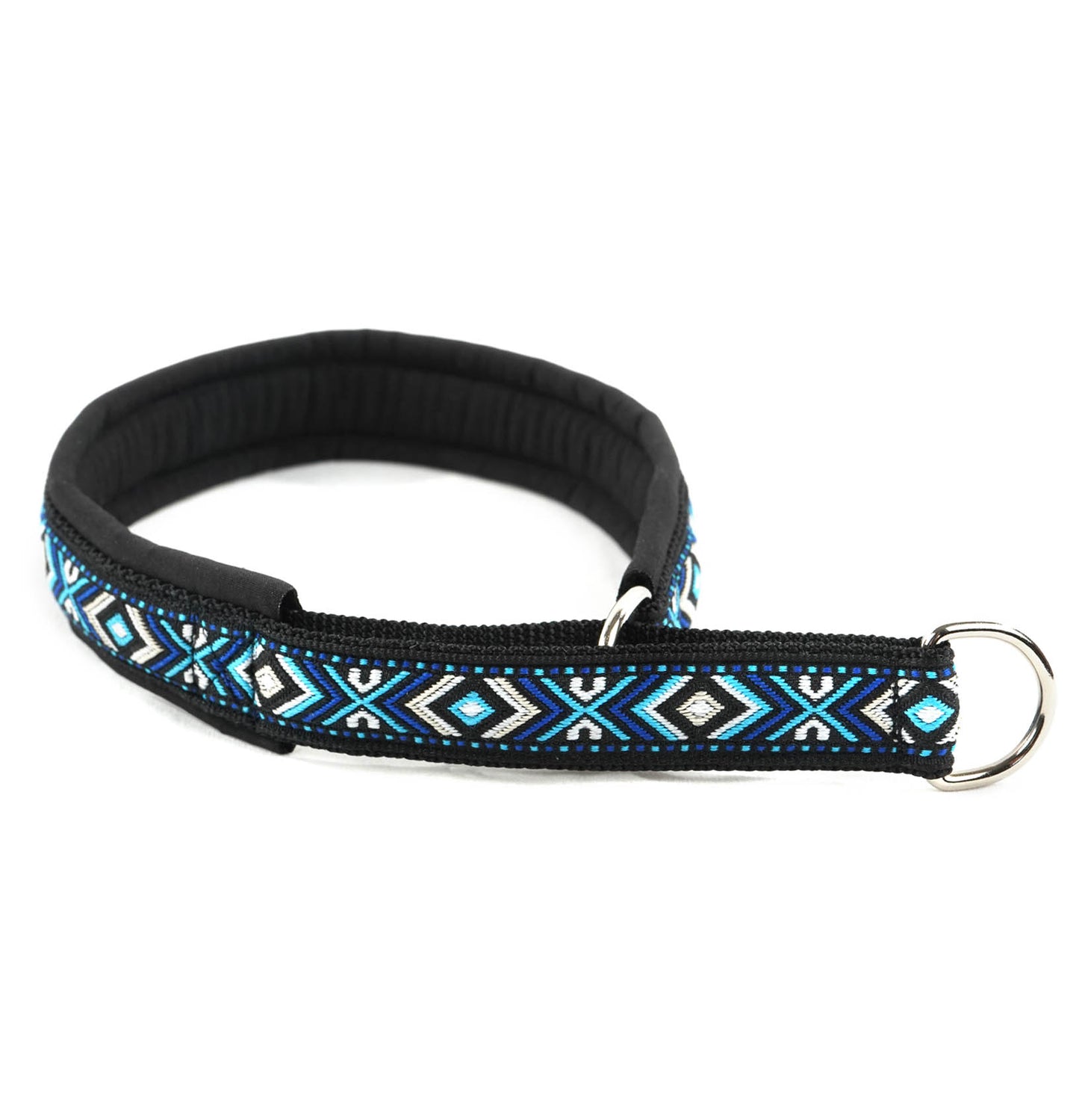 Mönstrat Hundhalsband - Halvstryp - Softshell