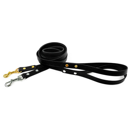 Handtillverkat Koppel i Biothane ® - Svart