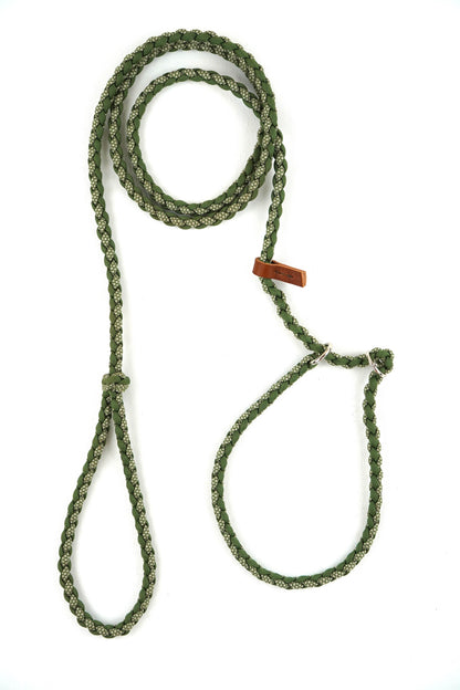 Flätat Retriverkoppel i Paracord