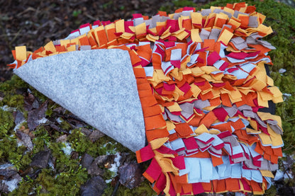 Snuffelmatta 50×60 cm – aktiveringsmatta i fleece