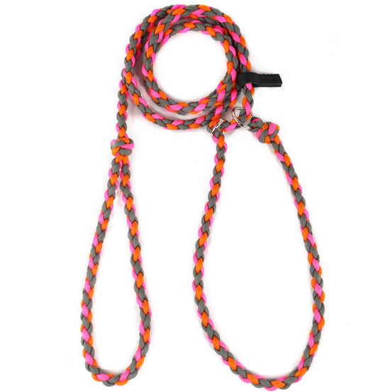 Flätat Retriverkoppel i Paracord 2m