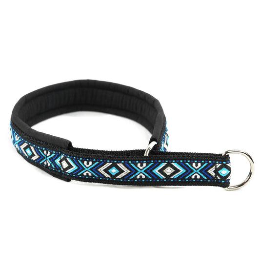 Mönstrat Hundhalsband - Halvstryp - Softshell