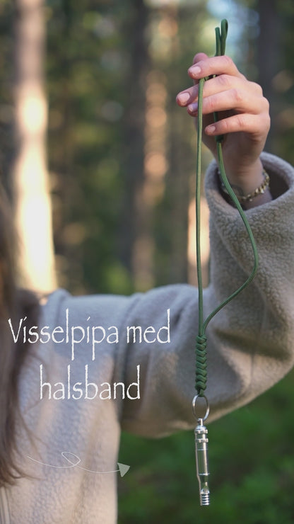 Justerbart Visselpipsband i Paracord