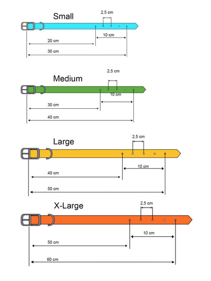 Handtillverkat halsband i Biothane ® - Röd